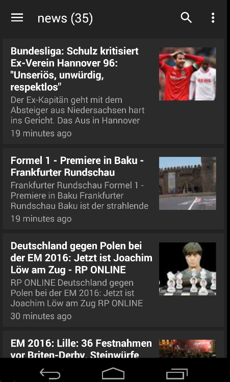 Sport-Nachrichten Screen 1
