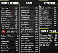 Dil Dosa Etc menu 2