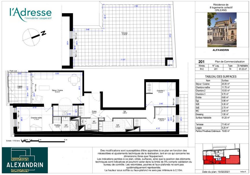 Vente appartement 4 pièces 81.25 m² à Orleans (45000), 420 000 €