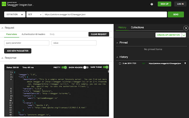 Swagger Inspector Extension chrome extension