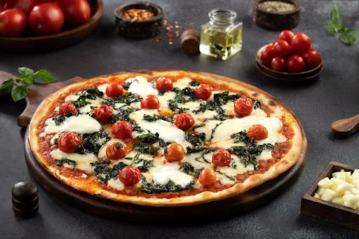 NY - Spinach & Cherry Tomatoes Pizza