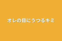 オレの目にうつるキミ