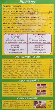 Paratha World menu 2