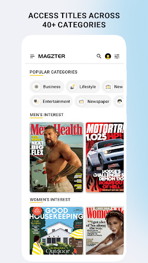 Screenshot Magzter: Magazines, Newspapers