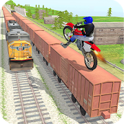 Tricky Bike Train Stunts Trail  Icon