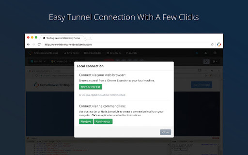 CrossBrowserTesting Local Connection