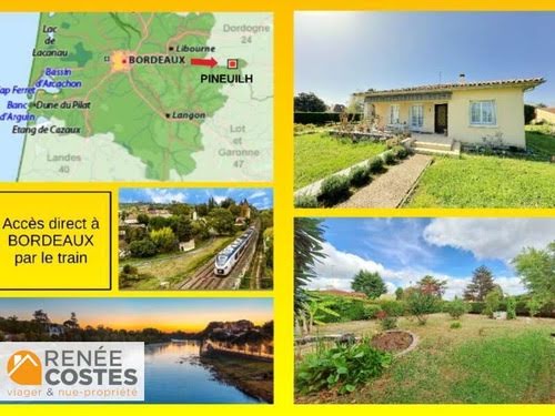 Vente viager 4 pièces 104 m² à Pineuilh (33220), 37 005 €