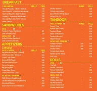 Meraki Kitchen menu 1