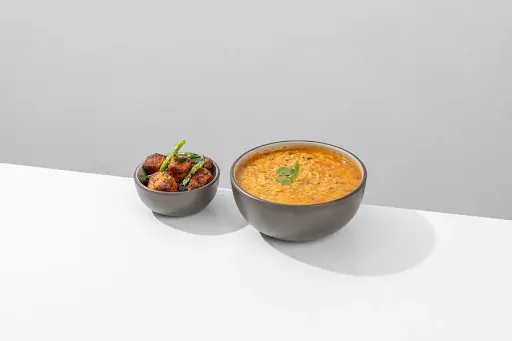 Rasam Rice With Kodi Pakodi ( Rasam Rice Bowl With Chicken Pakodi)