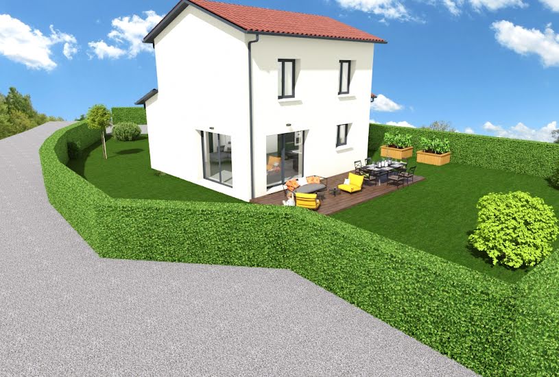  Vente Terrain + Maison - Terrain : 454m² - Maison : 90m² à Vaugneray (69670) 