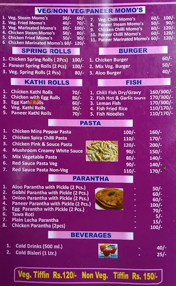 Ayush Delicious Chinese Indian Food Corner menu 