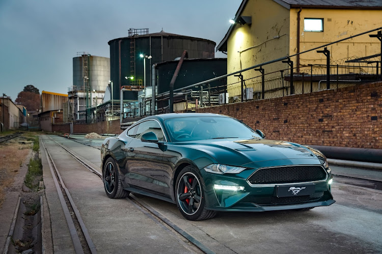 The Bullitt gets a fettled exhaust system that provides a satisfying rumble.