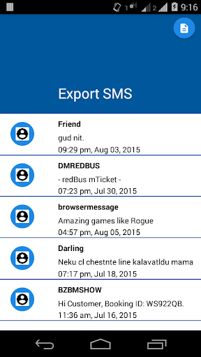 ExportSMS