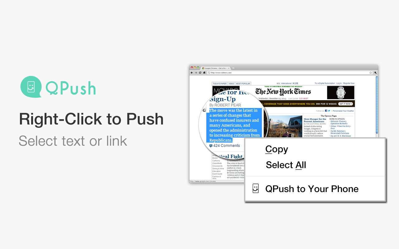 QPush - Push Text and Links to iPhone Preview image 3