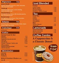 Mad Over Donuts menu 1