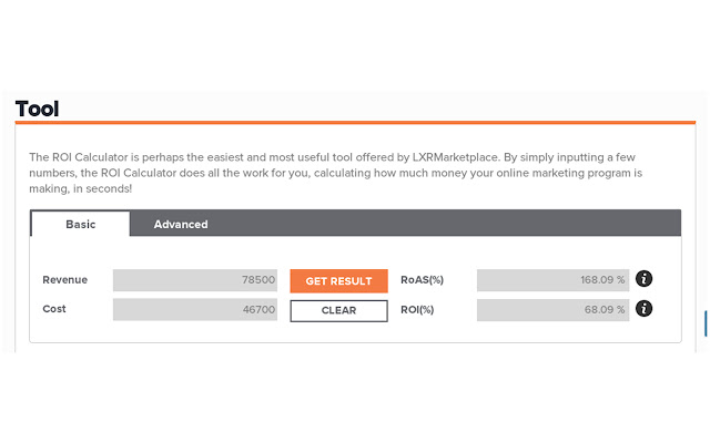 ROI Calculator chrome extension