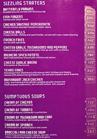 Starstruck menu 2