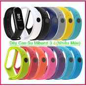 [1 Chiếc : 8K] Dây Đeo Silicon Nhiều Màu Cho Đồng Hồ Thông Minh Xiaomi Mi Band 3& Xiaomi Mi Band 4