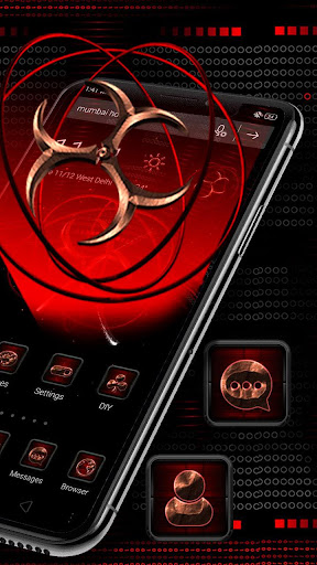 Symbol Biohazard 3D Technology Theme ☣️