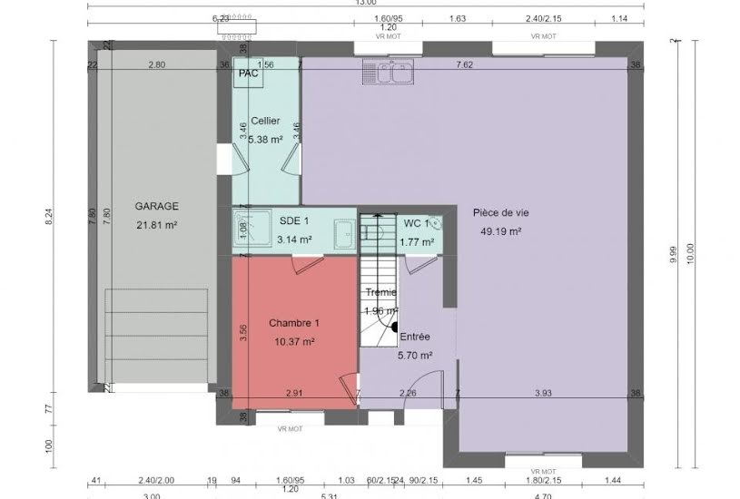  Vente Terrain + Maison - Terrain : 1 280m² - Maison : 139m² à Saint-Germainmont (08190) 