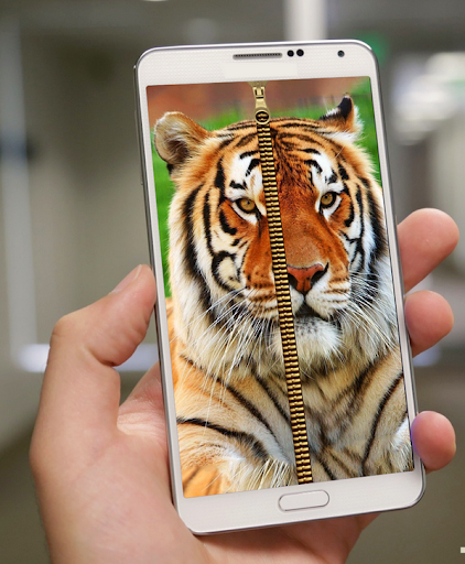 Tiger Zipper Screen Lock