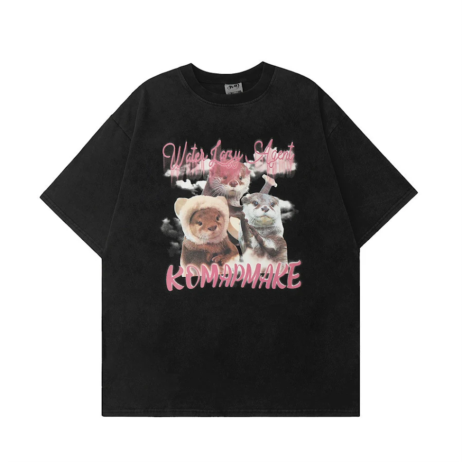 T-shirt à manches courtes pour homme avec imprimé animal, look décontracté et tendance pour l'été, confortable et respirante.