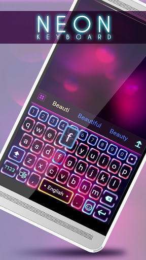 Neon Keyboard Theme