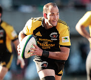 Fourie Du Preez turns out for Suntory Sungoliath in a Japan Rugby Top League playoff final match against Toshiba Brave Lupus at Prince Chichibu Stadium in Tokyo in January 2013 