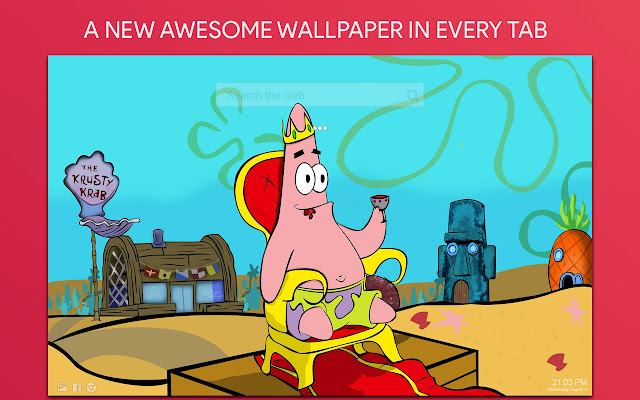 Patrick Star Wallpaper HD Custom New Tab