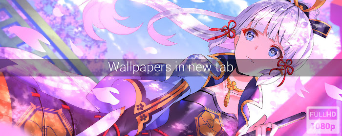 Ayaka Genshin Impact Wallpapers New Tab marquee promo image