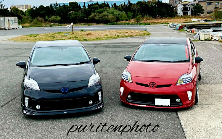 プリウスのプリ天さん❗️ありがとう👍😊✨・桜🌸と愛車・千葉フォルニア・バー弁&タルチキ・puriten familyいつもありがとう😊👍に関するカスタム事例の投稿画像3枚目