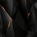 Black orange shards