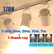 Combo 3 Đèn Rọi Ray + 1 Ray 1 Mét Tiết Kiệm Năng Lượng, Bh 2 Năm