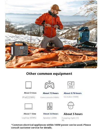 Title 6, Outdoor Power Supply Camping Lithium Iron Phosp...