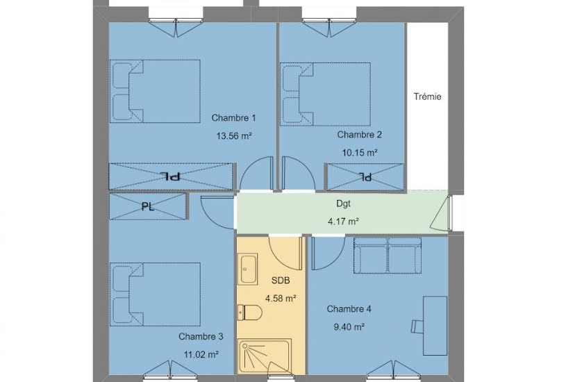  Vente Terrain + Maison - Terrain : 305m² - Maison : 100m² à Sorède (66690) 