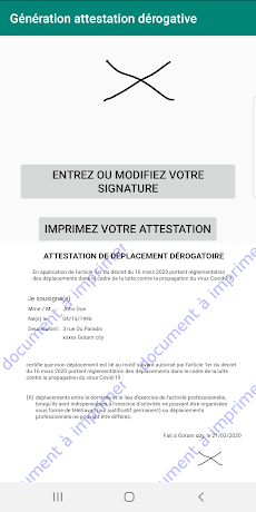 Impression attestation de déplacement dérogatoireのおすすめ画像3