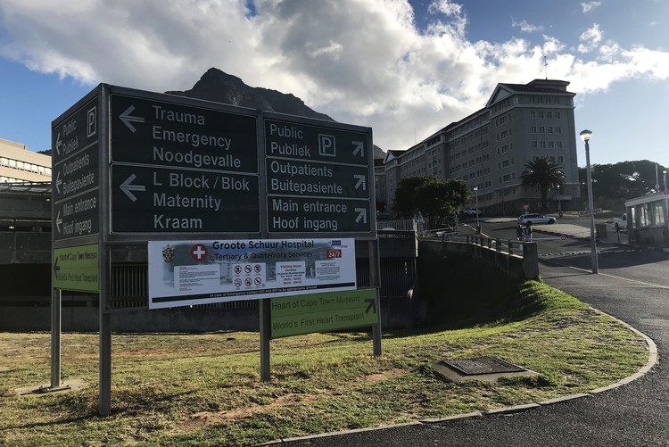 Groote Schuur hospital in Cape Town.