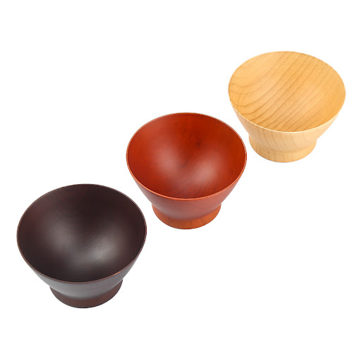 Title 2, Japanse stijl hoorn houten kom van jujube hout ...