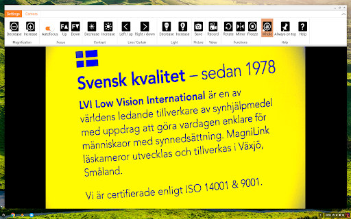 Svensk kvalitet sedan 1978 Vision International ledande tillverkare med uppdrag gora vardagen manniskaor med MagniLink \askameror utvecklas tillverkas Smaland. certifierade enligt 44001 9001. 