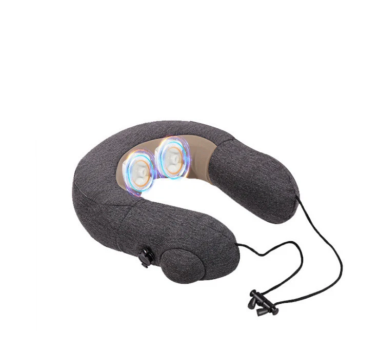 Massageador Multifuncional Portátil e Recarregável com Airbag Travesseiro Relaxa Pescoço e Ombros Alívio da Dor Reduz Tensão Ideal para Viagens
