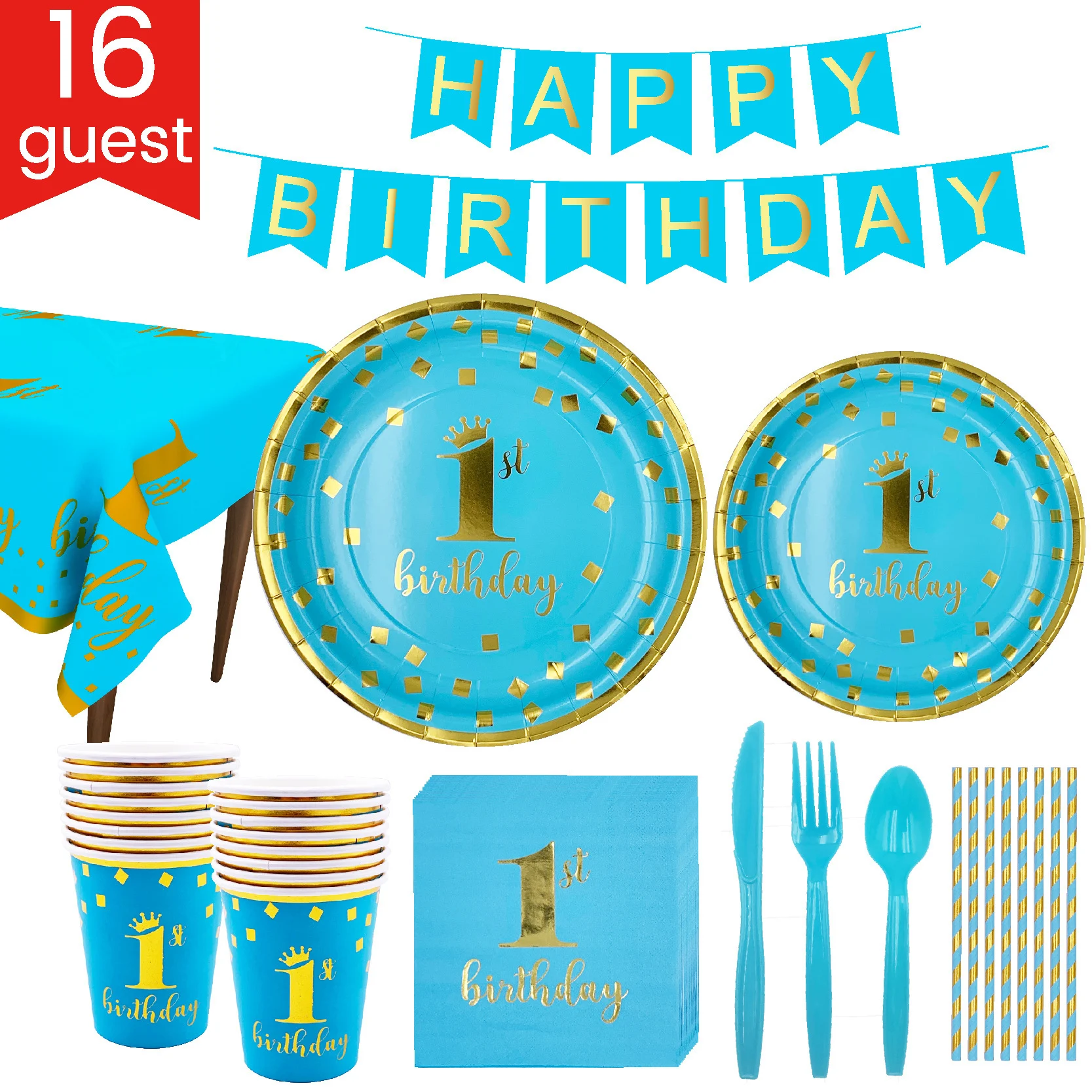 Title 14, Bronzing Paper Plate Tissue First Birthday Part...