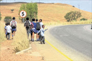 Pupils from Orient Hills walk a long distance to get to Maloney Eye Primary School.  PHOTO: VELI NHLAPO