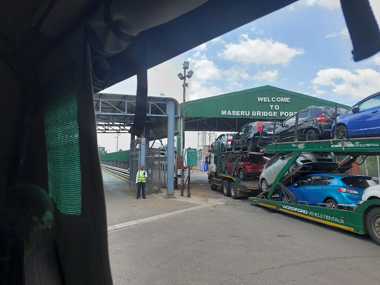 The Maseru bridge port of entry.