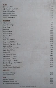 English Channel menu 8