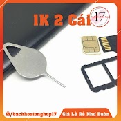 [Deal 1K] Que Chọc Sim Điện Thoại Inox Không Gỉ [1K Freeship Xtra]