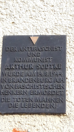 Arthur Sodtke Gedenktafel