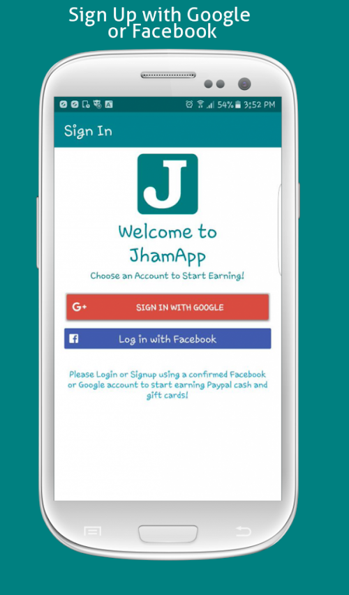 Android application JhamApp - Free Gift Cards screenshort