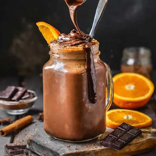 Chocolate Orange Shake [450 Ml, Mason Jar]