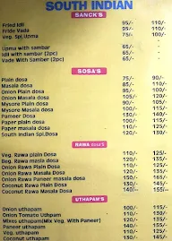 Shree Nandhini Cafe menu 1