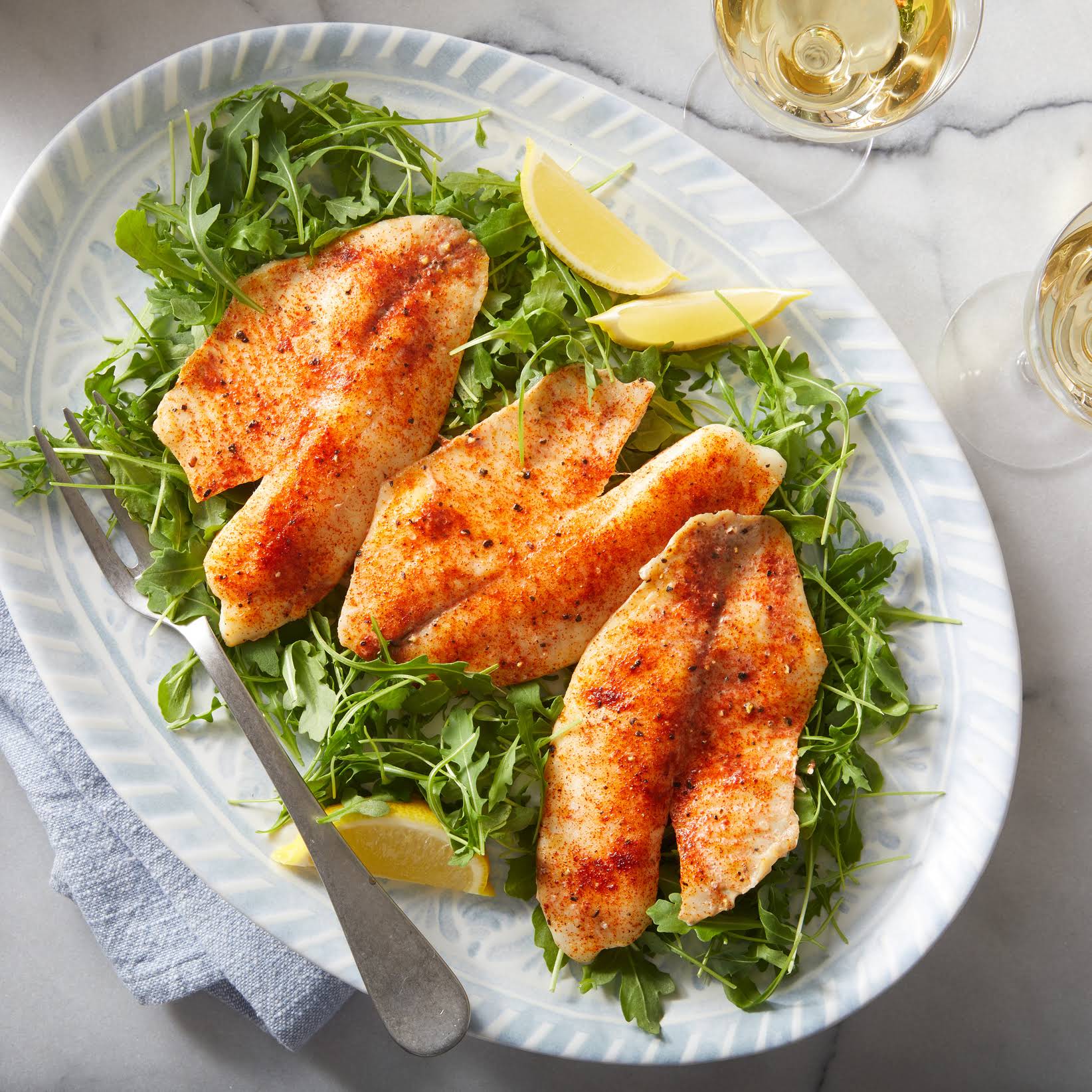 Reduced Fat Baked Tilapia